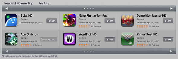 iPad survival shooter Ace Omicron ranked "New & Noteworthy"